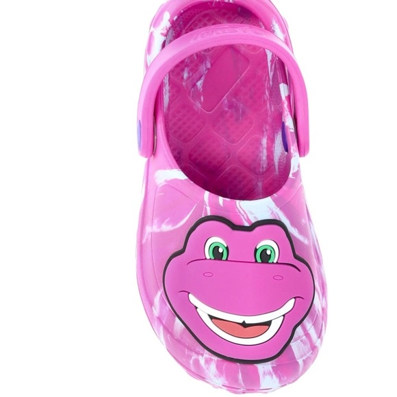 Kids Pink Clog Shoes,barney toddler shoes size 5/6, clog shoes For Kids - Picture 4 of 6